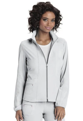 Heartsoul Scrubs "In Da Hood" Warm-Up Jacket 20310 WHIH White Free Shipping - Image 1 of 3