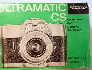Voigtlander Ultramatic CS Camera Guide Booklet/Manual English EN - Picture 1 of 11