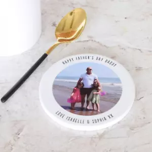 Personalizado Foto Inolvidable Cerámica Bebidas Posavasos y Mensaje Corcho - Imagen 1 de 2