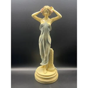 ¿Antiguo italiano/francés? Estatua de una Diosa Mujer “Alegoría de la Primavera” LEER - Imagen 1 de 15