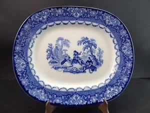 Porcelain Royal Doulton Burslem Watteau Antique Tray End 800 The Serenade - Picture 1 of 6