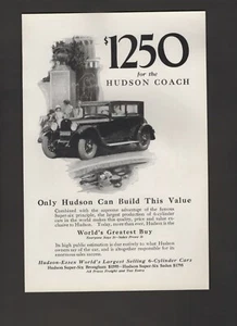 1925 Hudson Coach Auto Only Hudson Can Build This Value  Vintage Print Ad N25 - Picture 1 of 1