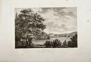 Antique Engraving - Ulrik Thersner - View of Rosersberg Castle in Sweden - E3 - Picture 1 of 3