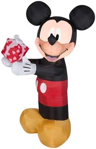 Mickey Mouse inflable soplado por aire Gemmy San Valentín, 3,5 pies de alto - Imagen 1 de 1