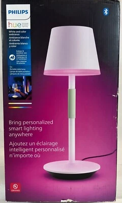 Philips Hue Indoor/Outdoor Go Portable Table Lamp White/Color Ambiance -FREE S/H - Image 1 of 3
