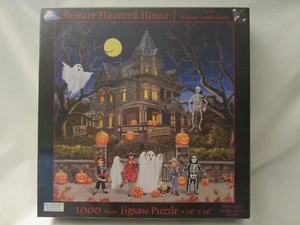 New Halloween Beware Haunted House 1000 piece Puzzle - Picture 1 of 2