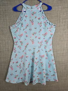 No Boundaries Womens Dress Blue Floral 2 XL - Bild 1 von 8