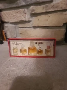 Vintage Les Meilleurs Parfums de Paris 5 minis IVOIRE de BALMAIN, Ecusson,  - Picture 1 of 8