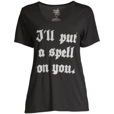 Camisa con Capa Made Right Junior "I'll Put a Spell on You", Púrpura/Negro 2XL Foto 1 de 4