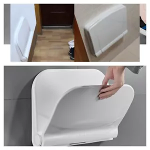 150 kg Duschklappsitz für Wandmontage Klappsitz Dusche hochklappbar Weiß DE - Bild 1 von 11