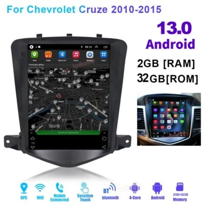 Pantalla estilo Tesla para Chevrolet Cruze 2006-2014 radio coche navegación GPS Android 13 Foto 1 de 4