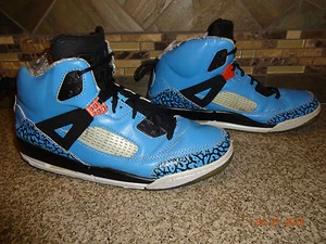Zapatos deportivos para hombre JORDAN Spizike talla 11 EUR 45 azules/negros de caña alta Brooklyn - Imagen 1 de 6