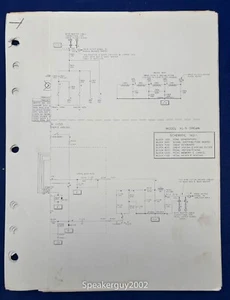 Original Thomas Organ  Service Schematics - Manual / VL-5 -- #3 - Picture 1 of 1