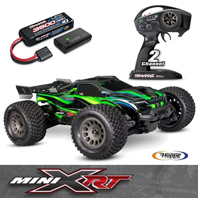 TRAXXAS TRX108076-1-GRN MINI-XRT 3S-POWER 4X4 Verde 1/16 Monster-Truck RTR - Immagine 1 di 4