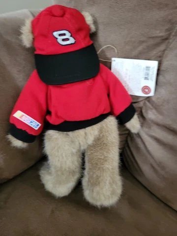 Dale Earnhardt jr #8 Boyds bear NASCAR Driver Stuffed Display with tags Cover