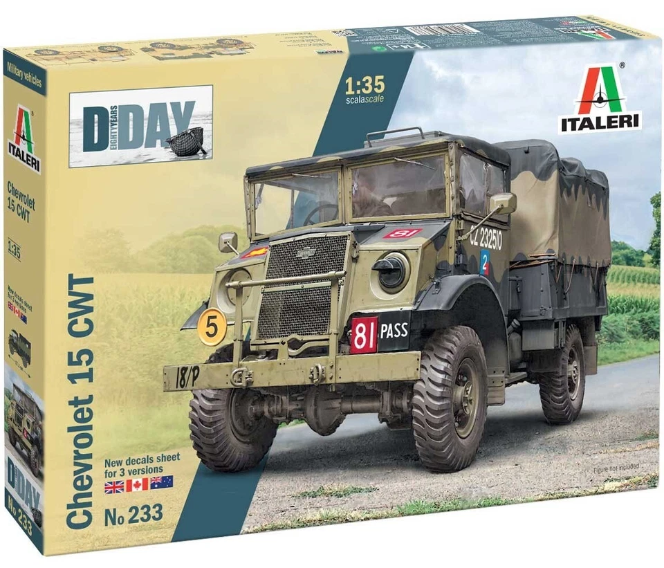 Italeri  1/35 Chevrolet 15 CWT  #0233 📌USA📌New Release📌Sealed📌 - Image 1 of 1