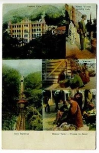 Hong Kong Chine Allemand Club Pic Tramway Chinois Tailleur Femme Bébé Postale - Picture 1 of 1