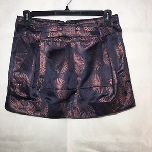 Nueva falda Charlotte Russe Code Society talla 10 púrpura metálica para mujer - Imagen 1 de 5