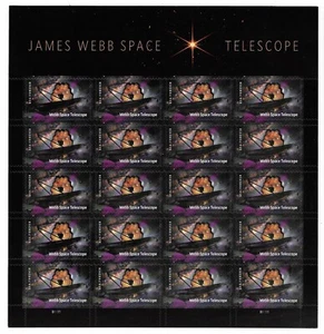 #5720 - James Webb Space Telescope- 2022 Forever Sheet of 20 MNH - Picture 1 of 2