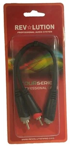 Audio DJ professionale tipo ""Y"", da 1x(3,5 mm stereo femmina) a 2x(maschio RCA) - Foto 1 di 3