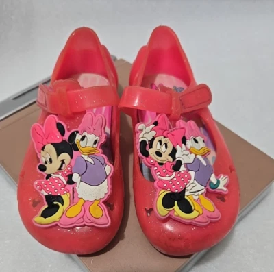 Bebé Niñas Talla 7 C Rosa Minnie Mouse Goma Zueco Sandalias ¡TAN LINDAS! Foto 1 de 4