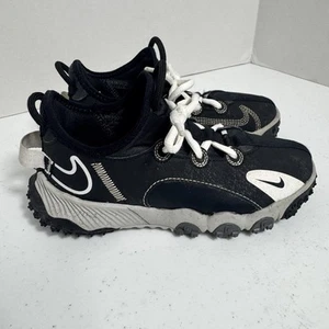 Nike Boys Future Field DJ6949-001 Black Running Shoes Sneakers Size 1.5Y - Picture 1 of 13