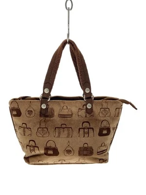 Roberta di Camerino Handbag Suede Brown All-over print Auth From Japan TK - Image 1 of 4