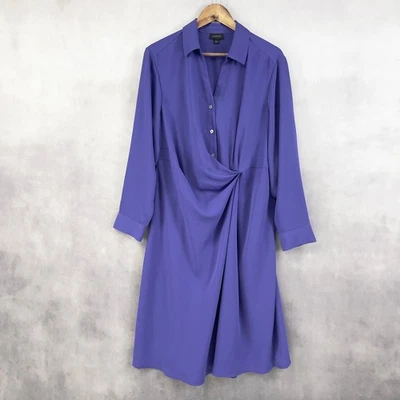 Vestido camisero JJill para mujer frente torcido XL colección Wearever carrera minimalista Foto 1 de 4