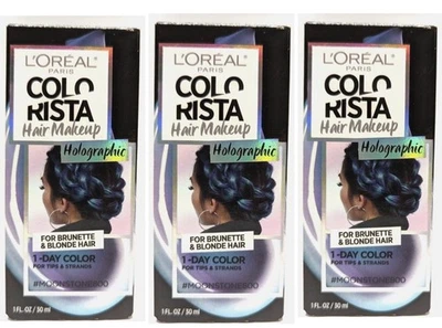 3 Pack Of L'Oreal Colorista One Day Holographic Wash Out #Moonstone800 - Image 1 of 2