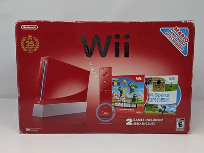 Console Nintendo Wii Red 25th Anniversary Limited Edition - CIB Complete - Image 1 of 4