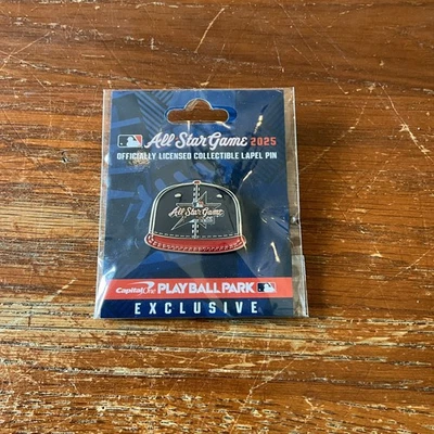 2025 MLB All Star Game Atlanta Braves Bsaeball Cap Exclusive Pin - Image 1 of 3