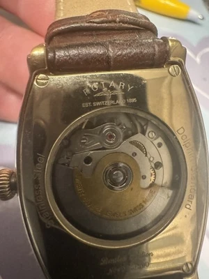 Gents Rotary Limited edition Tonneau Automatic Gold Plated Watch - image 1 of 4