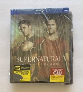 Supernatural: the Complete Sixth Season (Blu-ray, 2010) 6 With T-shirt - Imagen 1 de 7