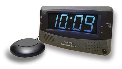 Sonic Alert Dual Extra Loud Alarm Clock with Bed Shaker | Sonic Boom Vibratin... - Image 1 of 4