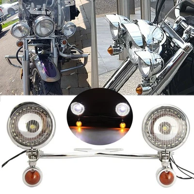 Passing Fog Turn Signals Light Bar For Honda VTX1300C VTX1300R VTX1300S VTX1800 - Image 1 of 4