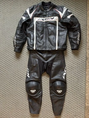 IXON Leathers Of France Men’s Motorcycle Road Race Track Suit Touring Suit 2-PC - Image 1 of 4