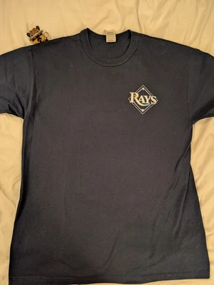 Vintage Tampa Bay Rays Pequeño Logo Talla Grande Russell Athletic  Foto 1 de 3
