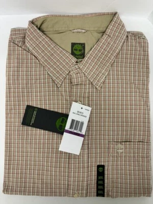 NUEVO CON ETIQUETAS Timberland Hombres XXL Botón Delantero Manga Larga Camisa Rayas Foto 1 de 4