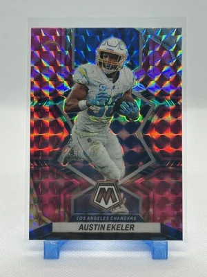 Austin Ekeler 2022 Panini Mosaic - Pink Camo Prizm #102 - Chargers - Image 1 of 2