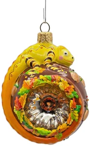 Patricia Breen Happy Holidays Hamish Herbstliches Chamäleon Herbst Weihnachtsschmuck - Bild 1 von 8