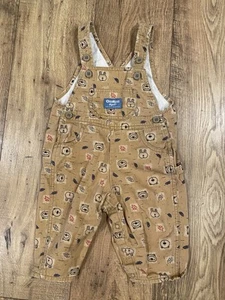Vintage OshKosh B'gosh Zoo Animals Overalls Size 12 Months - Imagen 1 de 6