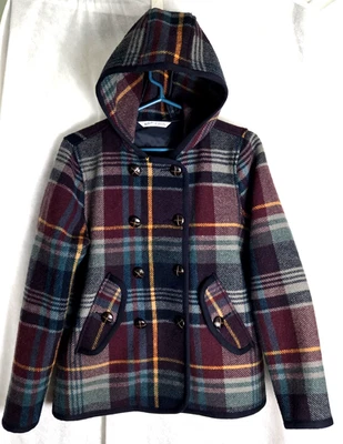 Woolrich Century Women's Plaid Wool Blend Hooded Jacket Size Medium - Image 1 of 4