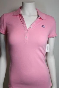 TOP POLO DE MUJER AEROPOSTALE ROSA CON LOGOTIPO NUEVO CON ETIQUETAS - Imagen 1 de 4