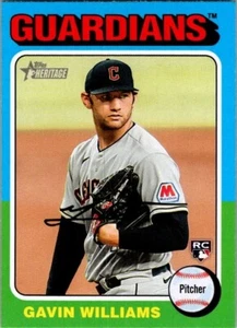 2024 TOPPS HERITAGE #489 GAVIN WILLIAMS ROOKIE CARD  GUARDIANS - Picture 1 of 2
