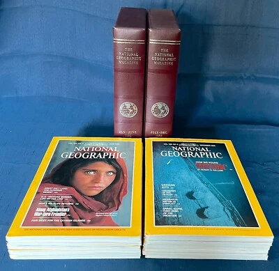 1985 National Geographic x 12 In Sleeves, Iconic Covers: Afghan Girl, Titanic, + Foto 1 de 4