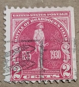 Scott 688 1939 2 Centesimi Washington Francobollo Stati Uniti No Perf A Destra - Foto 1 di 2