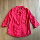 Chico's Women's Pink Button Up Shirt Jacket Size 2 (US 12)