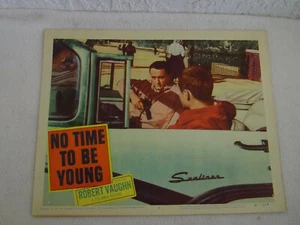 NO TIME TO BE YOUNG Orig. Tarjeta de lobby para delincuentes juveniles #2 - 1957 buen estado - Imagen 1 de 10