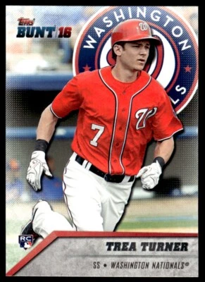 2016 TOPPS BUNT ROOKIE TREA TURNER R38 - Image 1 of 2