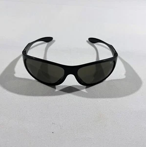 Vintage Y2K Bolle Sunglasses Shiny Black Sports Wrap France Unisex - Picture 1 of 9